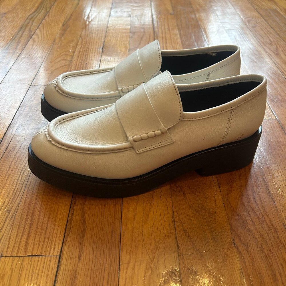 KOIO Cream Leather Loafers (Women's 41)